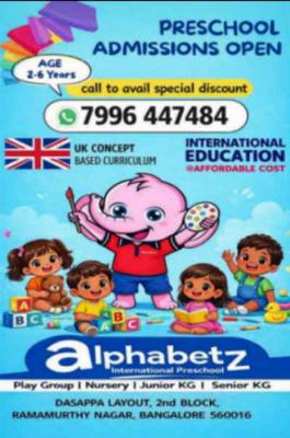 Preschool Admissions Open at Alphabetz for Language Development in RM Naga