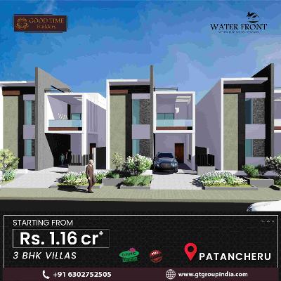 3bhk Villas near Patancheru | Good Time Builders