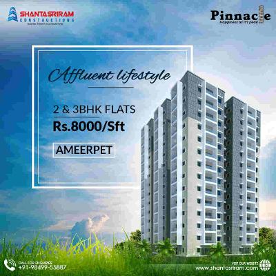 Spacious Flats for Sale in Ameerpet | Shantasriram
