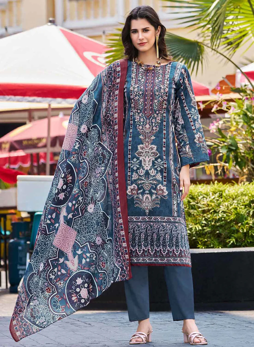 Cotton Unstitched Suit Material | Pure Cotton Suit Material