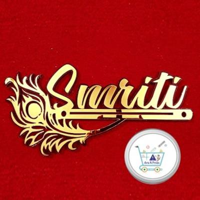 High-Quality Acrylic Name Plate with Titanium Metal Finish