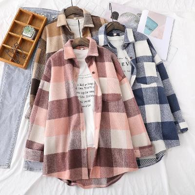 WOOLEN PLAID SHIRTS WOMEN