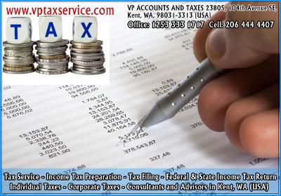 Tax Services for Filing Available in Kent and Seattle
