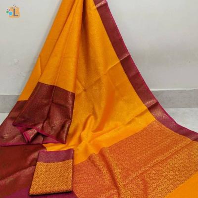 Trendy Organza Saree With Blouse Piece For Women
