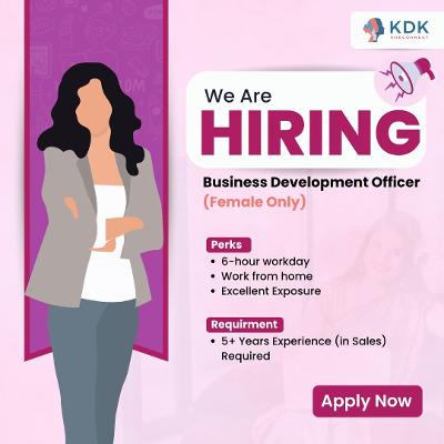 Business Development Officer - WFH (Female Only) Kolkata