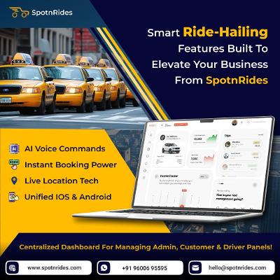 Start a Profitable Ride-Hailing Business with SpotnRides Solutions