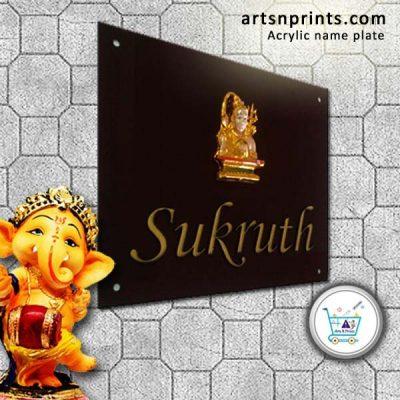 Explore elegant acrylic house nameplates at karnataka.artsNprints.com.