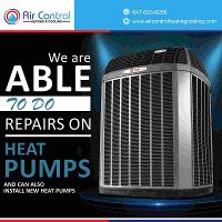 We are able to do repairs on heat pumps and can also install new heat pumps