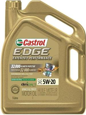 Castrol Synthetic Engine Oil Edge Extended Performance 5W20 , 5L- 020653A (Universal Fit)