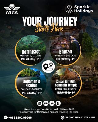 Travel Packages: Affordable 2026 Holidays to Bhutan, Northeast India, Andaman & Sasan Gir