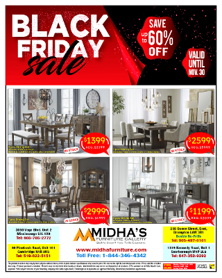 Black friday provide big discount on Top glass dining table