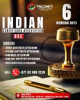 Indian Certificate Attestation in UAE