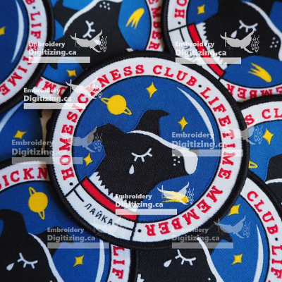 Dog Embroidery Patch Available in UK
