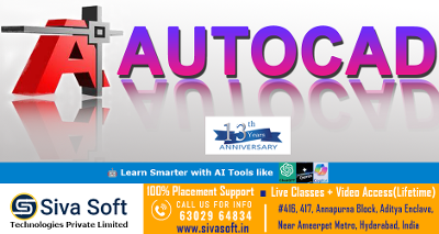 AutoCAD 2D & 3D Training Course | Classroom and Online | Ameerpet Hyderabad India