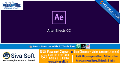 Adobe After Effects with AI Training Course | Classroom and Online | Ameerpet  Hyderabad India
