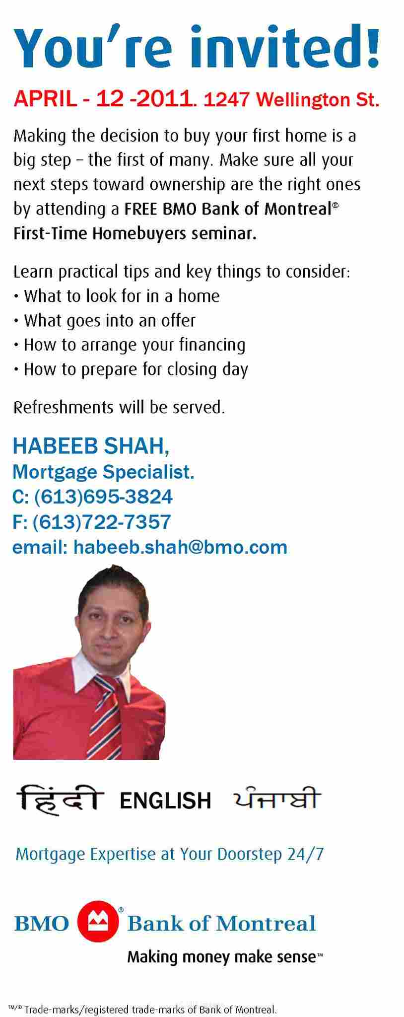 First Time Home Buyers Seminar