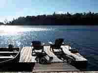 Large Log Cottage on Devil Lake for rent