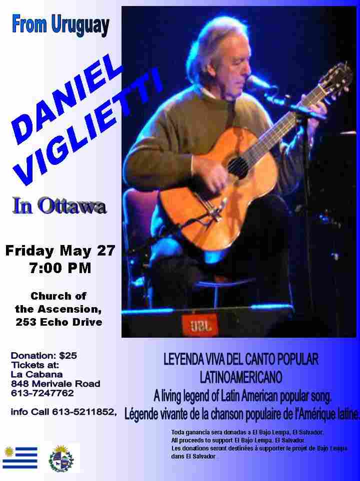 Latin American music with Daniel Viglietti in Ottawa Fri. May 27 2011 @ 7pm!!!