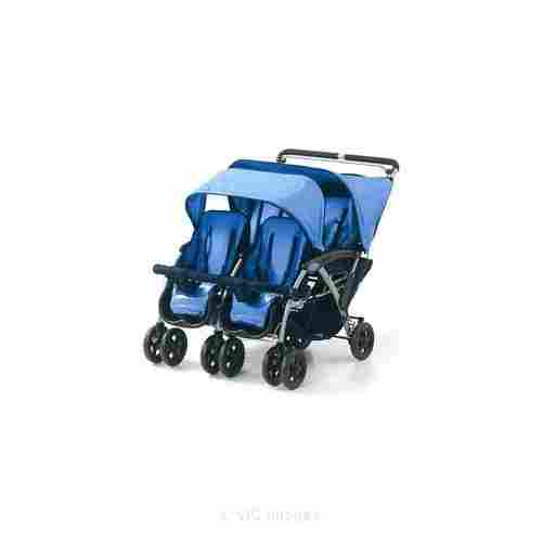 Foundations Four Child Passenger Commercial Stroller - Blue