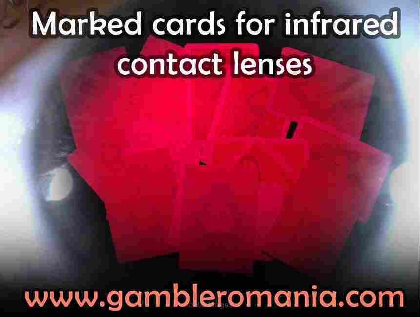 cards marked with invisible ink for gambling, poker, blackjack,