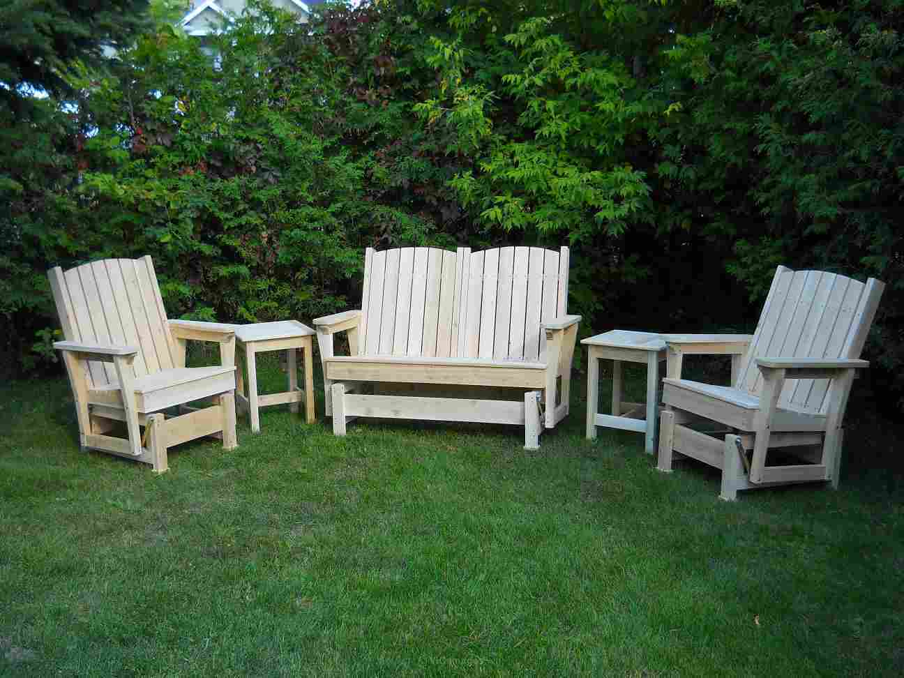 NEW!!! White cedar glider chair starting at 250$