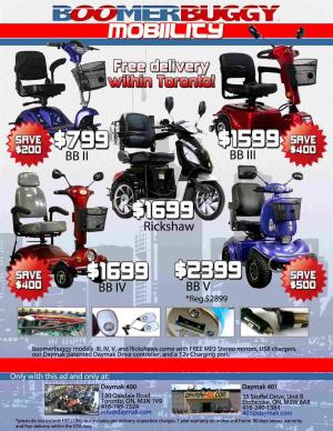 Mobility scooters from 799 in Toronto