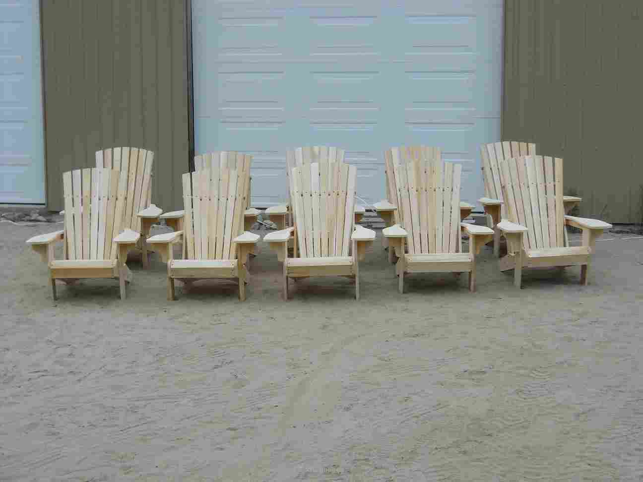 New handbuilt adirondack cedar chairs