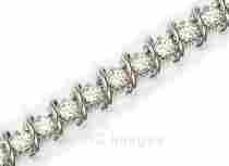 8.00 Carat Rollover Diamond Tennis Bracelet