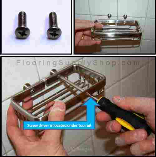 Tileware Bathroom Fixturess Promessa Series Small Rectangular Soap Basket