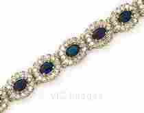 14.75ct Oval Blue Sapphire & Diamond Fashion Bracelet