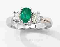 2.00 Carat Three Stone Diamond Earrings w/ Open Setting