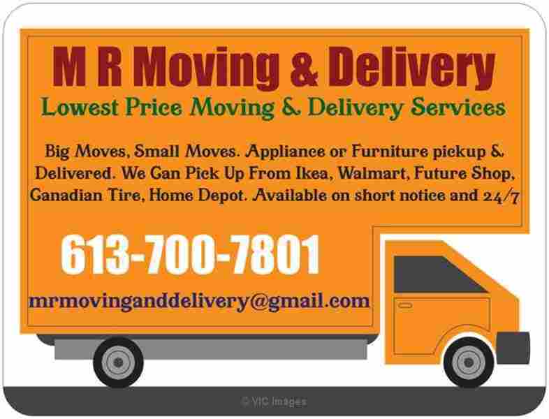 Lowest Price Moving & Delivery Services. 613-700-7801