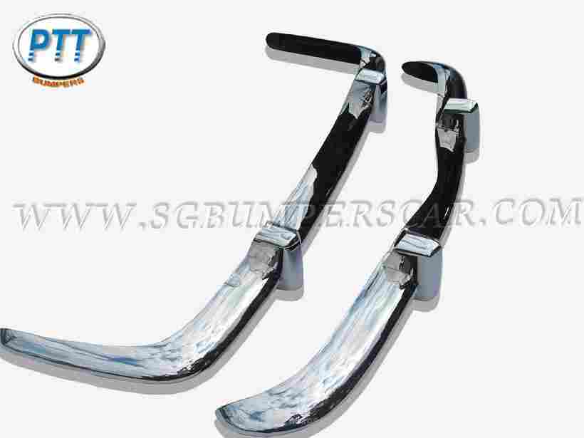 Stainless steel bumpers for VW karmann Ghia EU with overriders