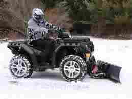 Opportunity for owner of ATV snow plow or similar for snow removal