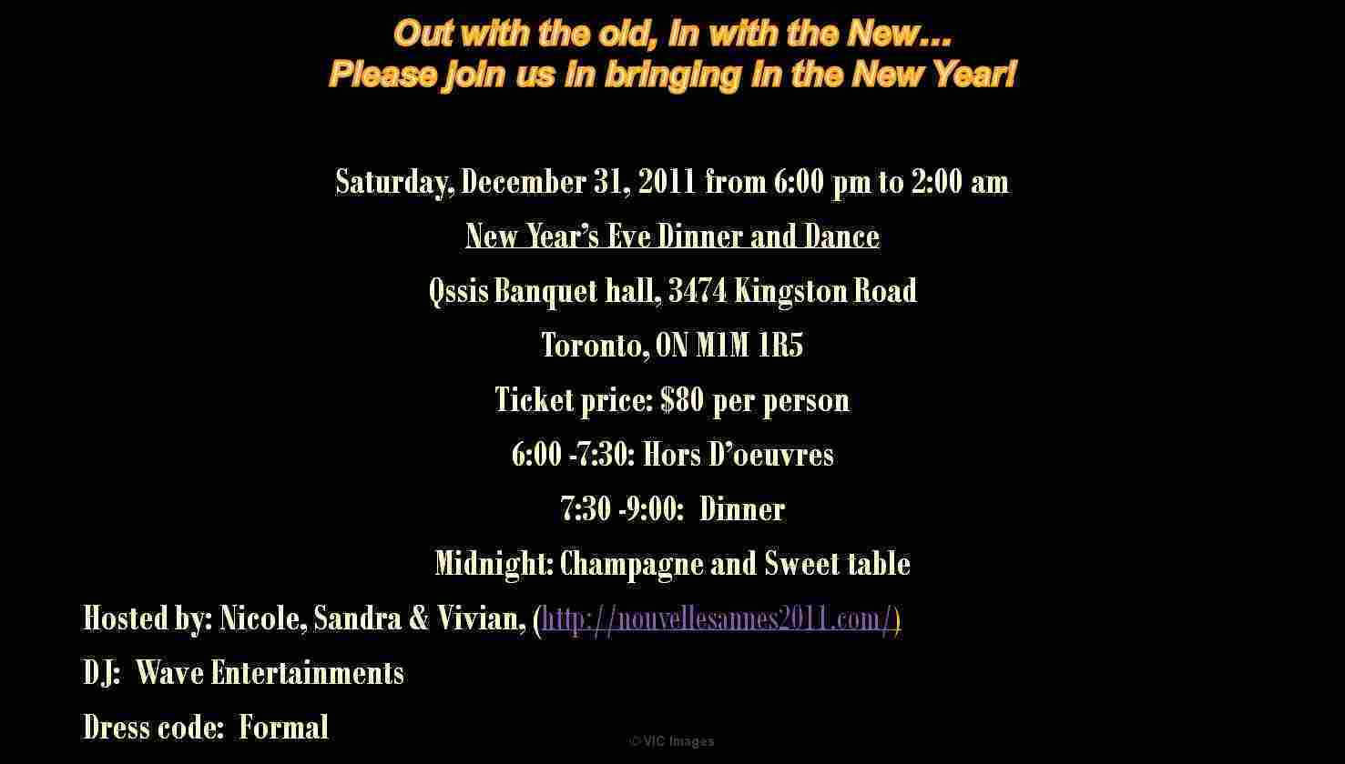 New Year's Eve Dinner & Dance