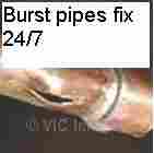 Plumbing, burst or clogged pipes  fast replacement 24/7, drain since 1989