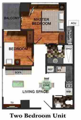 2 Bedroom One Pavilion Place