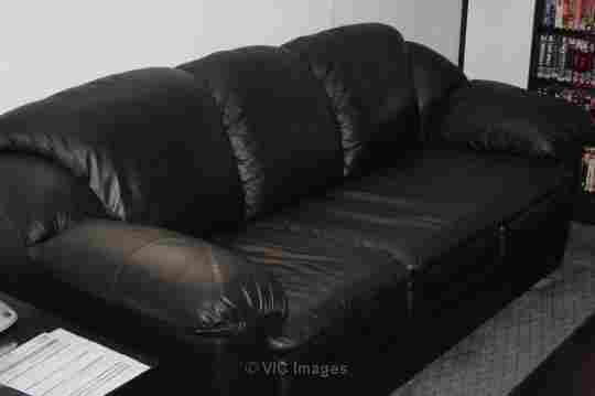 LEATHER COUCH- GREAT CONDITION!!