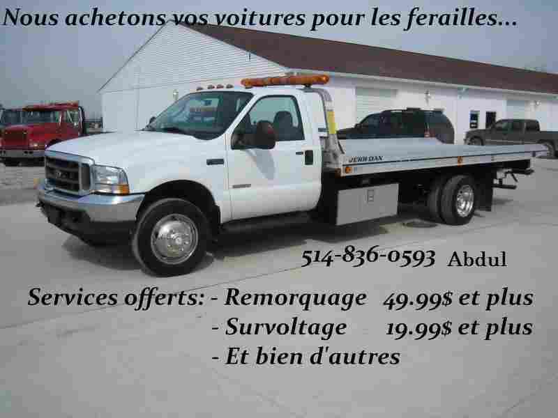 JUNK CAR REMOVAL Montreal laval longueuil et environs FERAILLE (514 ) 836-0593.