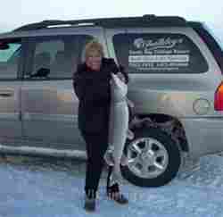Ice fishing Lake Nipissing