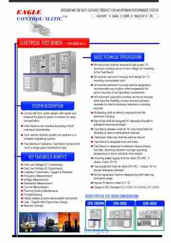 Eagle Control-Matic - ECM 1100X Electrical Test Bench