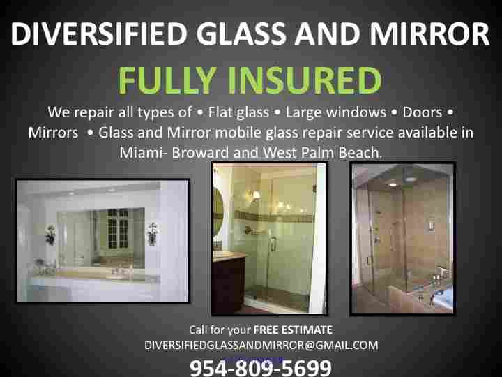 FL PARKLAND GLASS REPAIR, SLIDING DOOR REPAIR, SHOWER DOORS, MIRROR RE