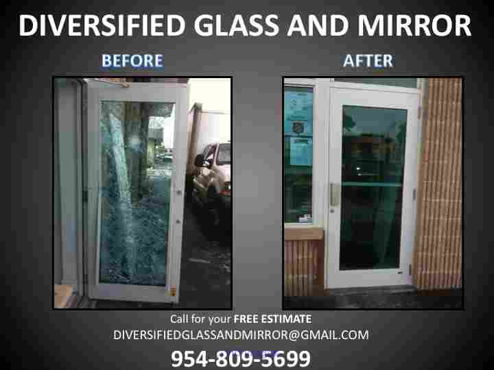 MIAMI SLIDING DOOR REPAIR POMPANO BEACH FL GLASS & MIRROR COMMERCIAL
