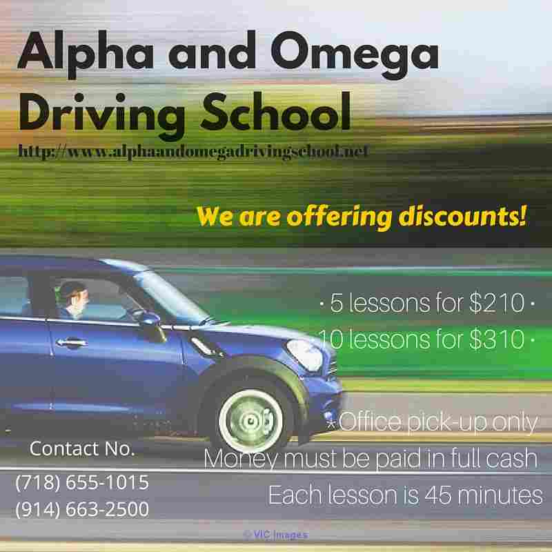 Alpha and Omega Driving School offers discounts!