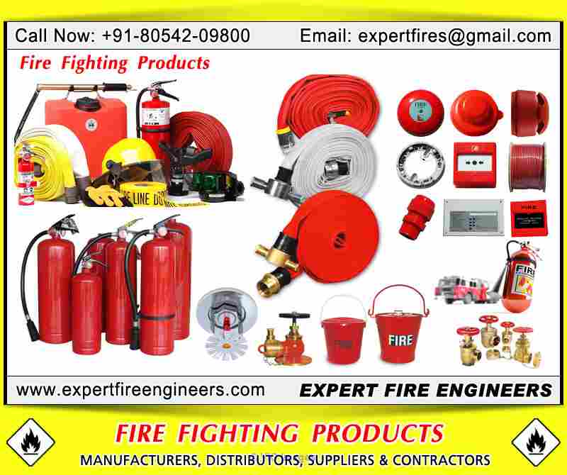 Fire safety products, Fire fighting equipments, Fire extinguishers