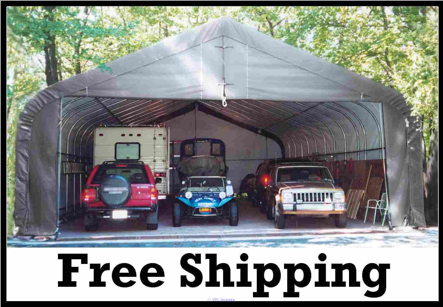 Shelter Logic Portable 3 Car Garage