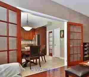 Solid Oak Wood French Door Glass