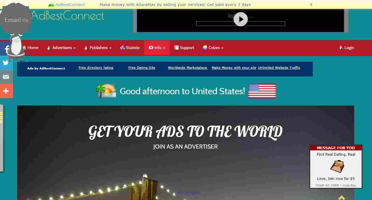 Get unlimited website traffic with Adbestconnect.com
