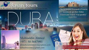 Dubai Tourist Visa for 30 Days, 90 Days and Transit Visa Services