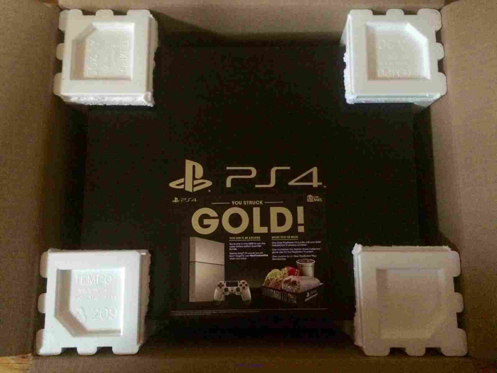 Limited edition Playstation 4 gold bundle Taco Bell PS4 sealed Unchart